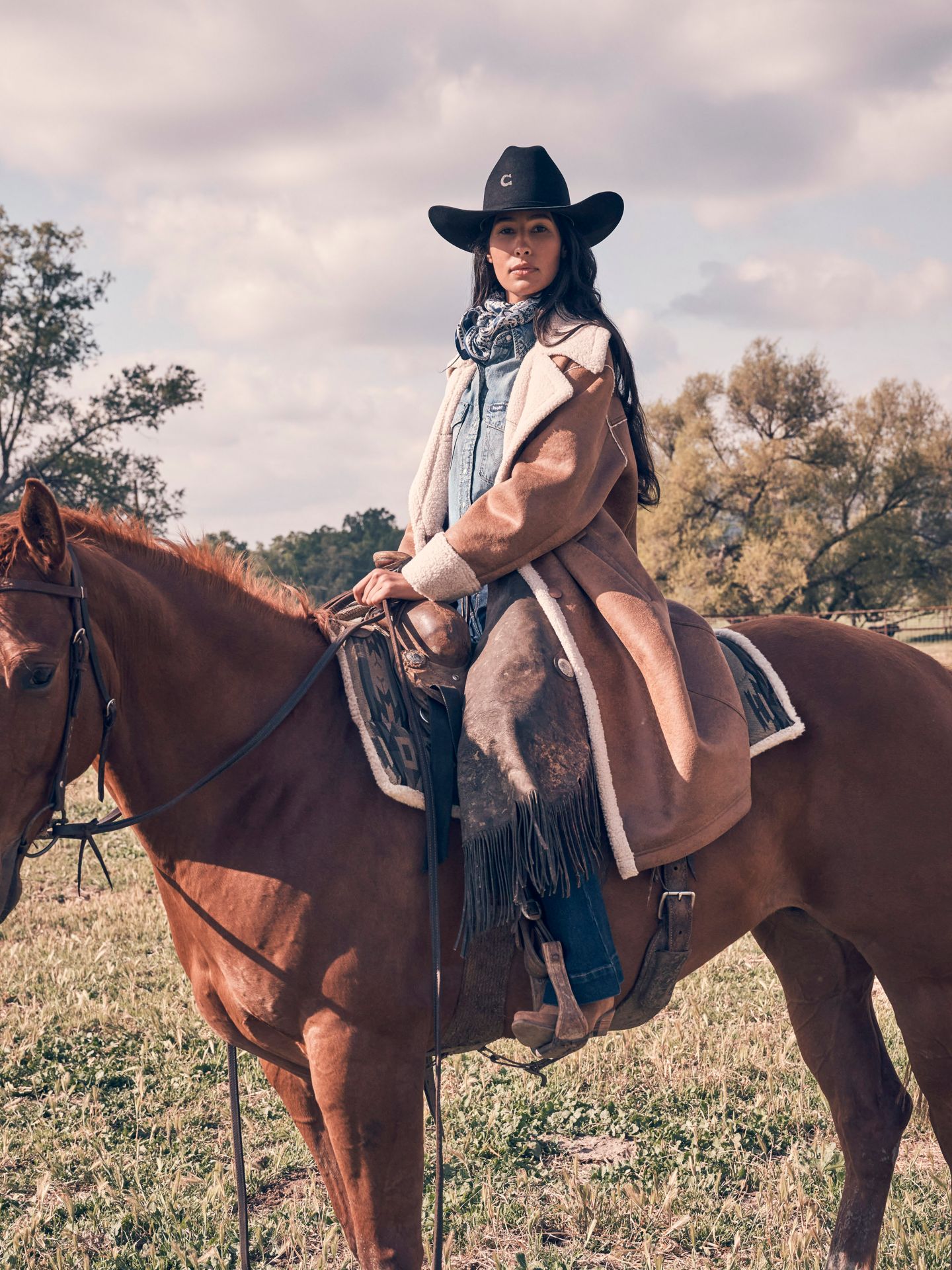 Женское пальто Wrangler Faux Leather Wrange, цвет: Средний коричневый — фото 1