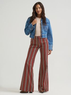 Women's Print 70's Flare Jean