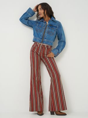 Women's Print 70's Flare Jean