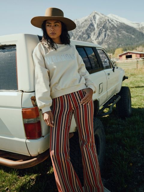 Женские джинсы Wrangler Women's Print 70's Flare Jean