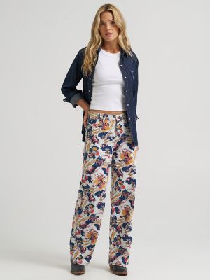 Women's Horsepower Loose Jean in Multicolor Print