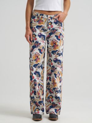 Women's Horsepower Loose Jean in Multicolor Print