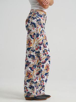 Women's Horsepower Loose Jean in Multicolor Print