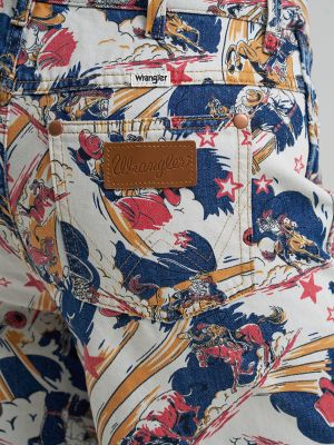 Women's Horsepower Loose Jean in Multicolor Print