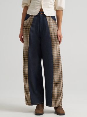 Women's Houndstooth Cowboy Barrel Jean