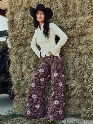 Women's Canyon Floral Wide Leg Jean