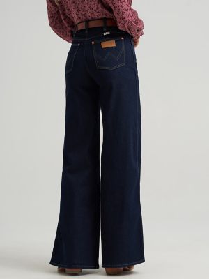 Women's Canyon Wide Leg Jean in Denim Lines