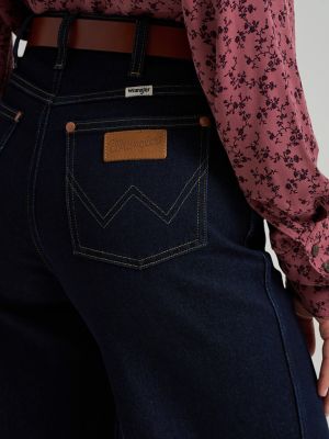 Women's Canyon Wide Leg Jean in Denim Lines