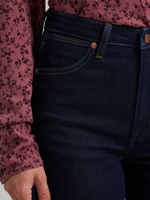 Women's Canyon Wide Leg Jean in Denim Lines