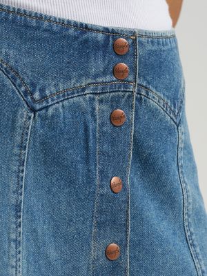 Women's Paneled Skirt in Worn Legacy