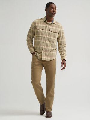 Men's Corduroy Plaid Shirt