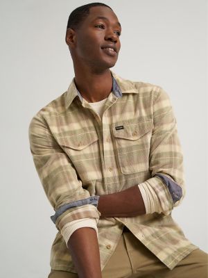 Men's Corduroy Plaid Shirt