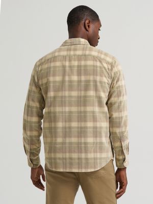 Men's Corduroy Plaid Shirt