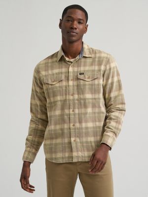 Men's Corduroy Plaid Shirt