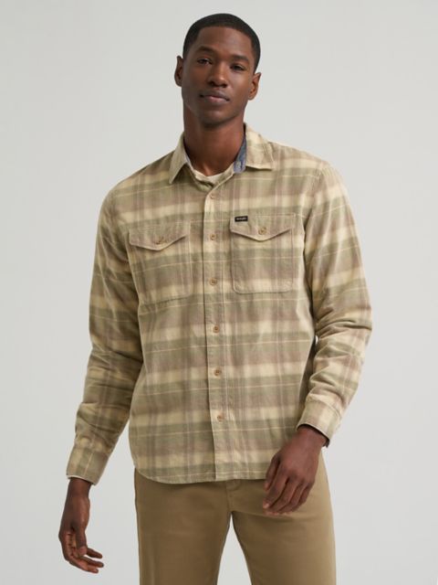 Мужские рубашки Wrangler Men's Corduroy Plaid Shirt