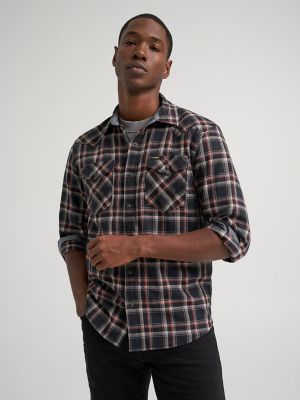 Wrangler Men's Broken Twill Plaid Shirt — фото 3