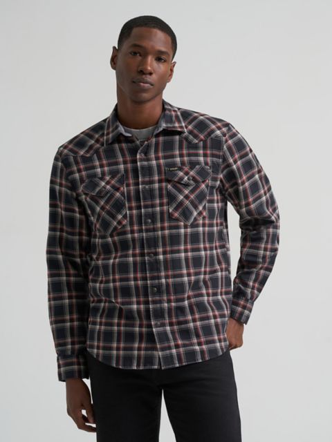 Wrangler Men's Broken Twill Plaid Shirt