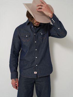 Men's Raw Selvedge Blue Bell Shirt