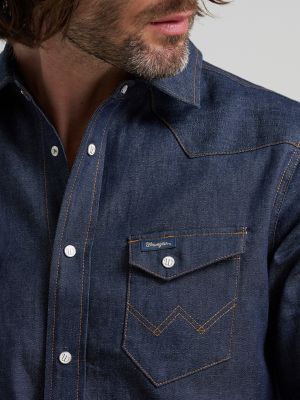 Men's Raw Selvedge Blue Bell Shirt
