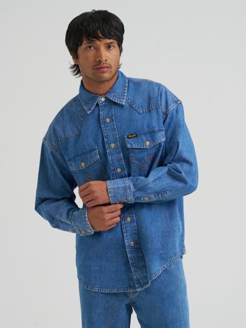 Мужские рубашки Wrangler Men's Super Wrangler® Oversized Shirt