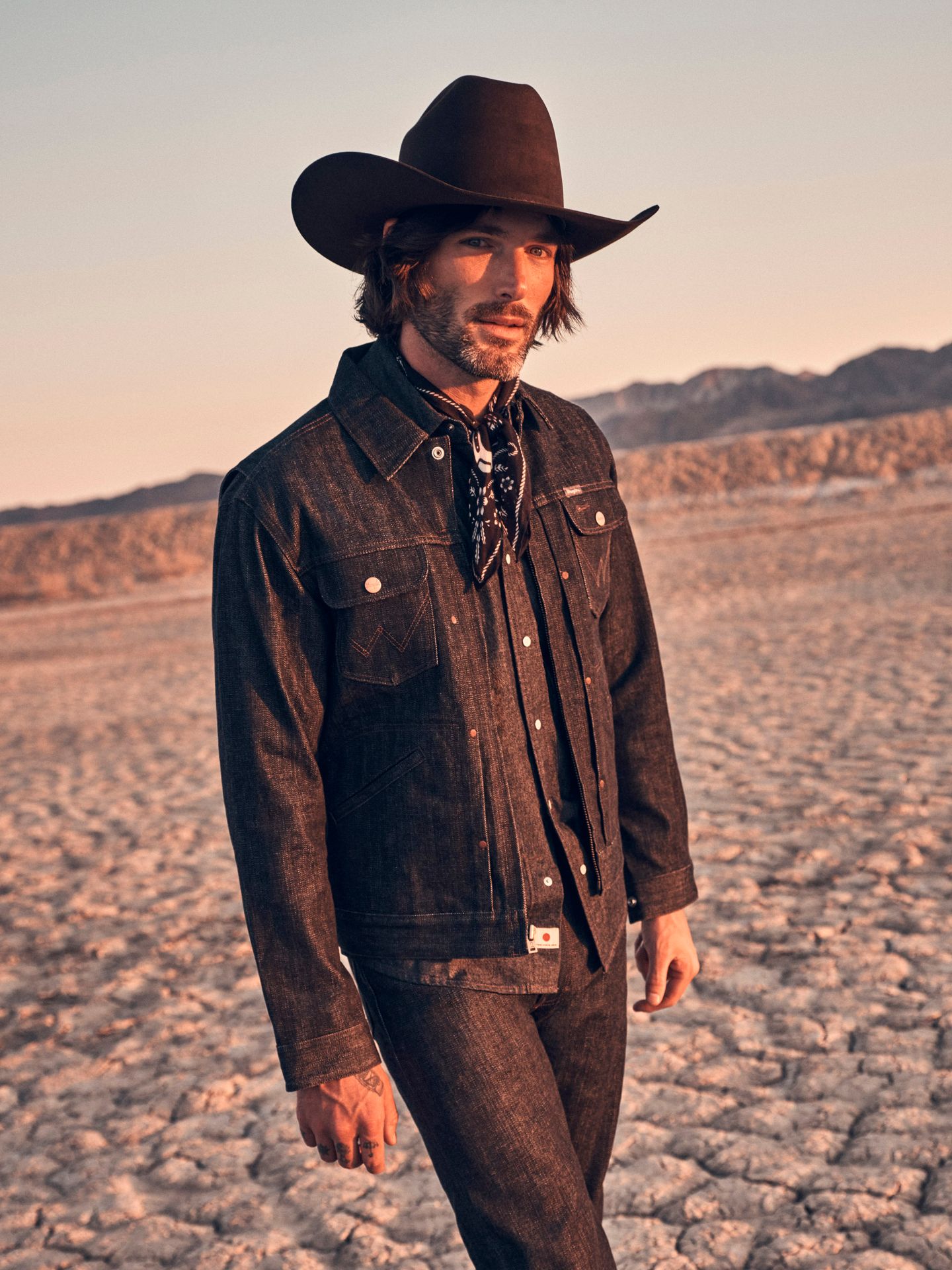 Мужская куртка Wrangler Selvedge Blue Bell, цвет: Чёрный — фото 2