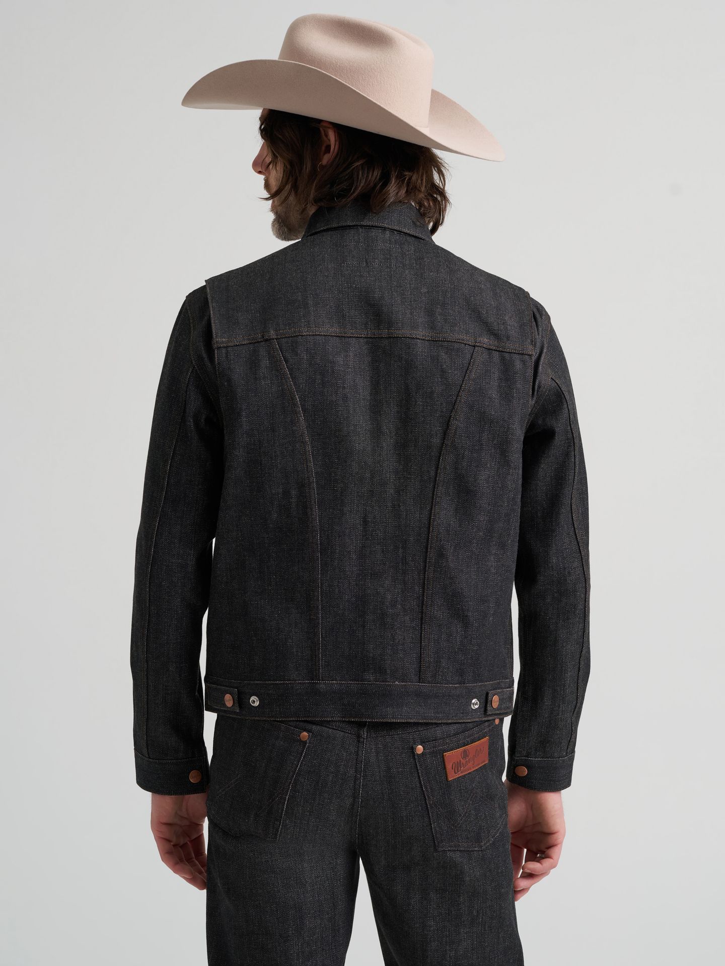 Мужская куртка Wrangler Selvedge Blue Bell, цвет: Чёрный — фото 6