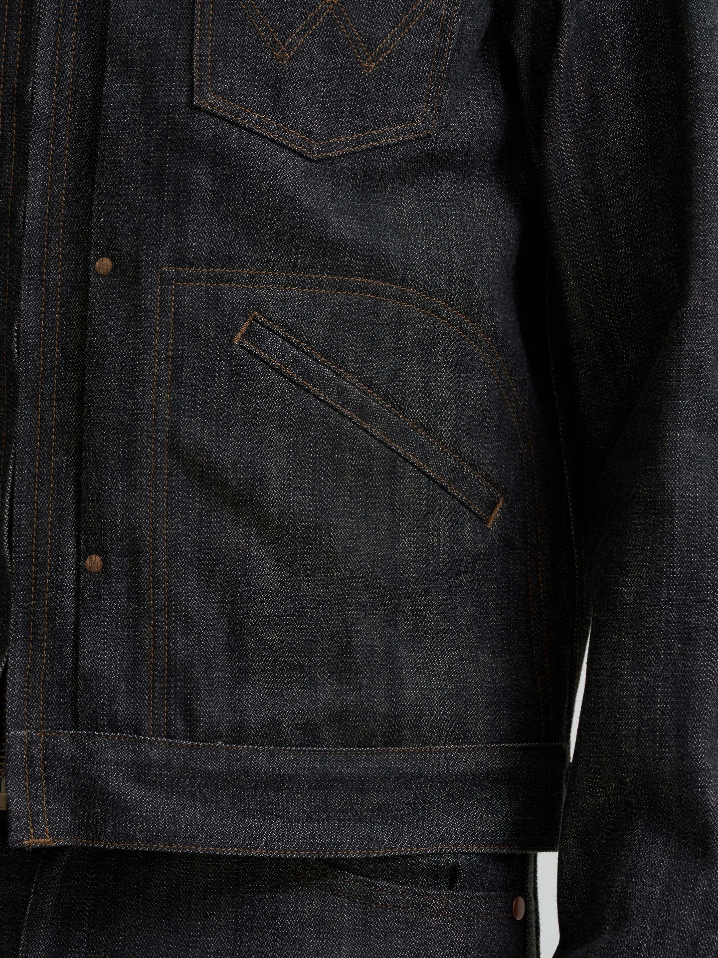 Мужская куртка Wrangler Selvedge Blue Bell, цвет: Чёрный — фото 9