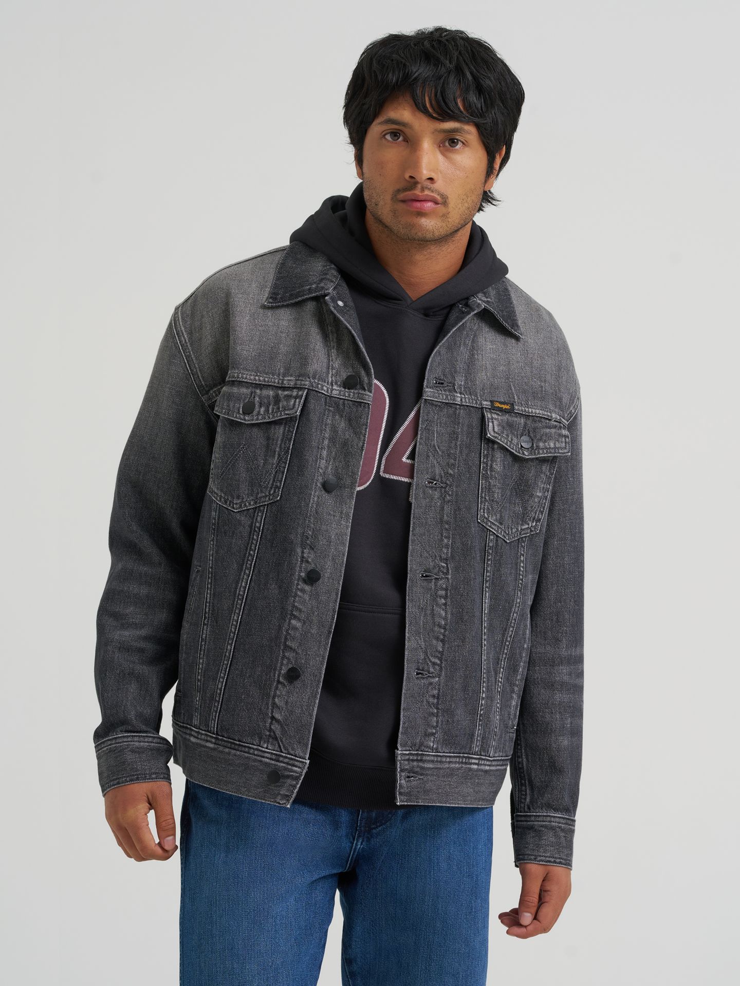 Мужская куртка Wrangler Toughlite™ Anti-Fit Denim, цвет: Smoky Granite — фото 2