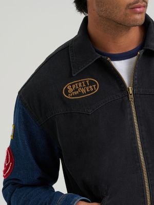 Men&rsquo;s Rodeo Sport Trailrider Jacket in Black Morning Wash