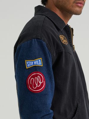 Men&rsquo;s Rodeo Sport Trailrider Jacket in Black Morning Wash
