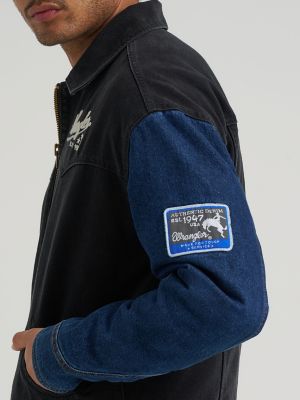 Men&rsquo;s Rodeo Sport Trailrider Jacket in Black Morning Wash
