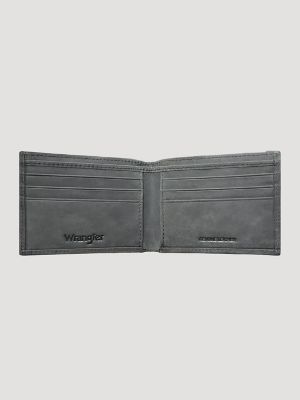 Texas Rose Leather Trim Bifold Wallet