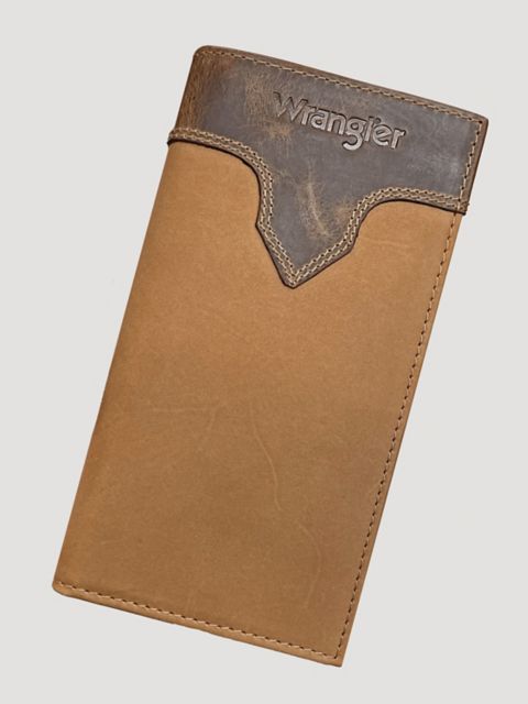Мужской чехол для чековой книжки Wrangler из тиснёной кожи