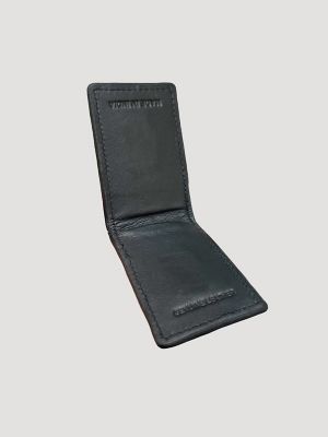 Embossed Ostrich Leather Money Clip