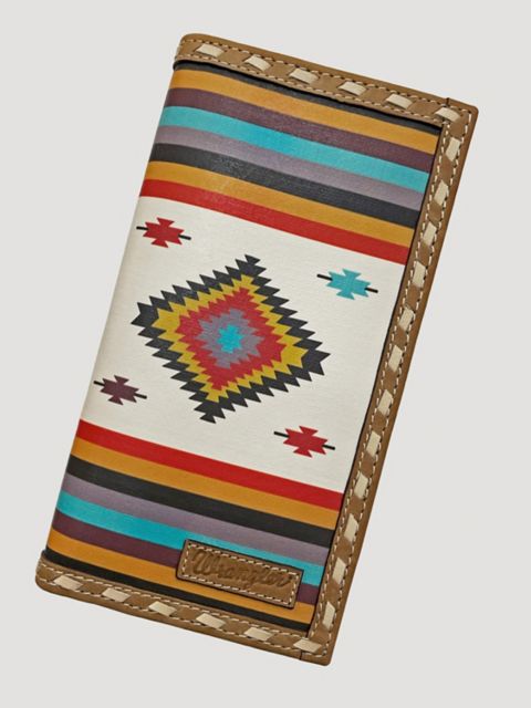 Мужское портмоне Wrangler Southwest из холста с кожаной отделкой