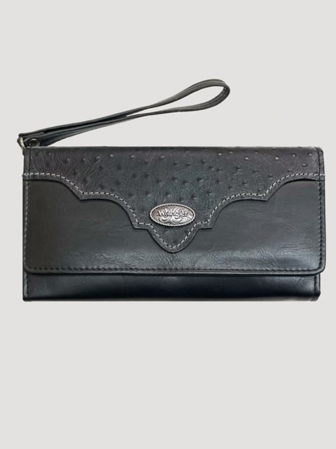 Мужской кошелёк на руку Wrangler Ostrich с логотипом Concho