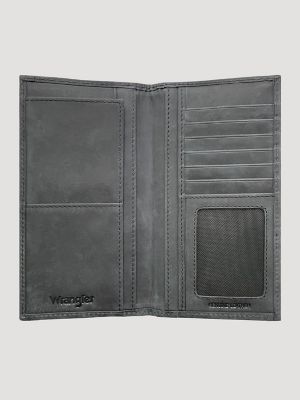 Texas Rose Leather Trim Checkbook