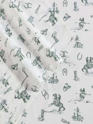 Wrangler Patterned Queen Sheet Set