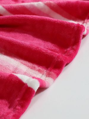 Wrangler Western Plush Printed Throw:Pink:One Size alternative view 3