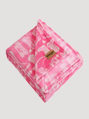 Wrangler Western Plush Printed Throw