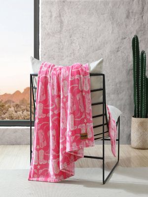Wrangler Western Plush Printed Throw