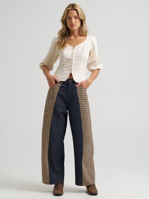 Women's Puff Sleeve Corset Top