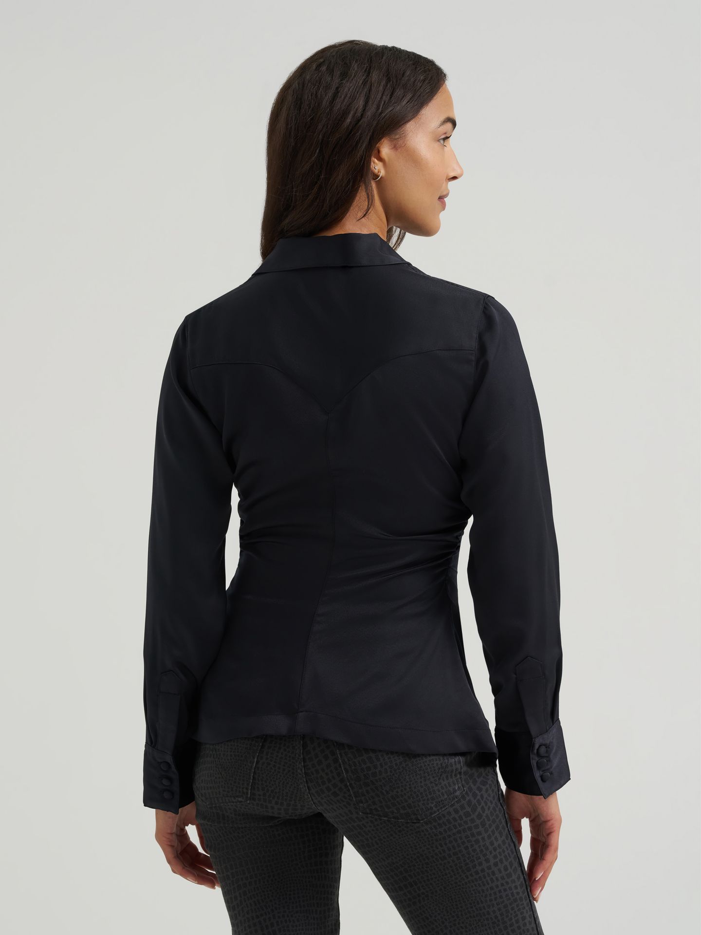 Женский топ Wrangler Cinched Waist, цвет: Чёрный — фото 4