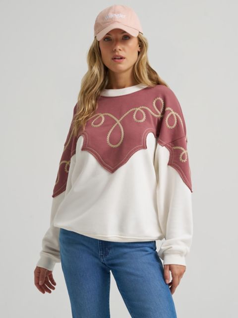 Женские худи Wrangler Women's Relaxed Western Sweatshirt