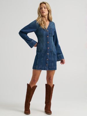 Women's Mod Denim Dress