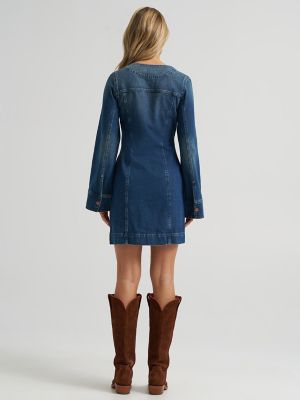 Women's Mod Denim Dress