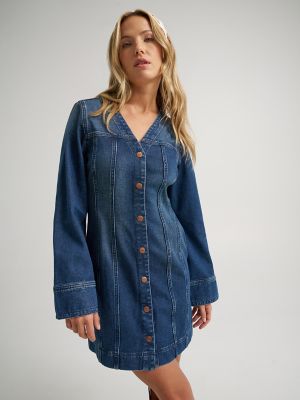 Women's Mod Denim Dress