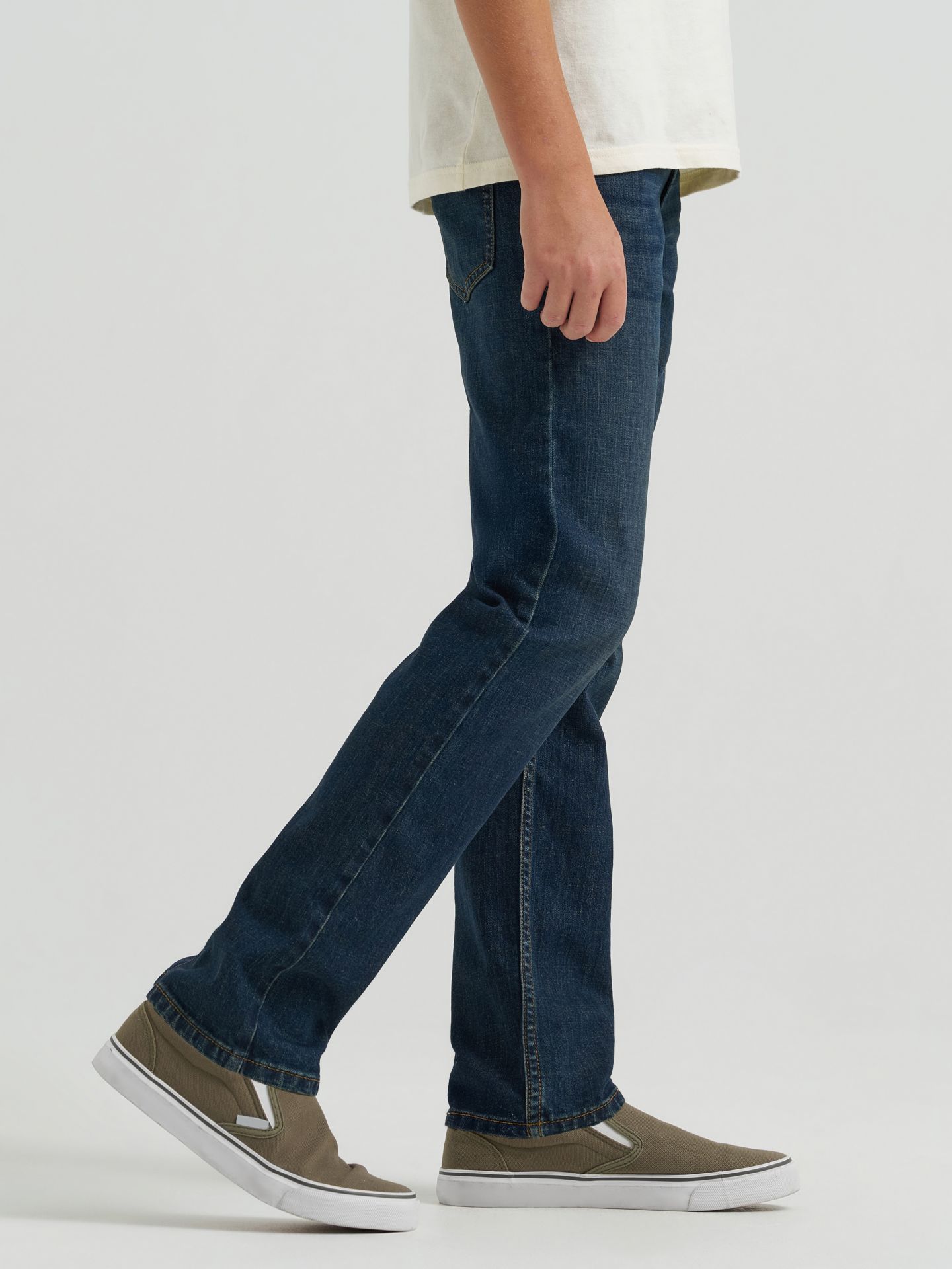 Джинсы Wrangler Slim Fit Jean для мальчиков, цвет: Rocky — фото 3