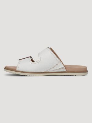 Dr. Scholl's x Wrangler Slide Sandal in White