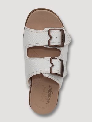 Dr. Scholl's x Wrangler Slide Sandal in White
